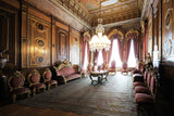 Fotografie eines Raums mit Kronleuchter im Beylerbeyi Palast. Fotokunst online kaufen. Wandbild hinter Acrylglas oder als Poster