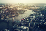Fotografie mit Blick über London und der Themse. Fotokunst online kaufen. Wandbild hinter Acrylglas oder als Poster