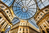 Architektur Stadt Fotografie der Galleria Vittorio Emanuele II. Fotokunst und Bilder online kaufen. Wandbild im Rahmen