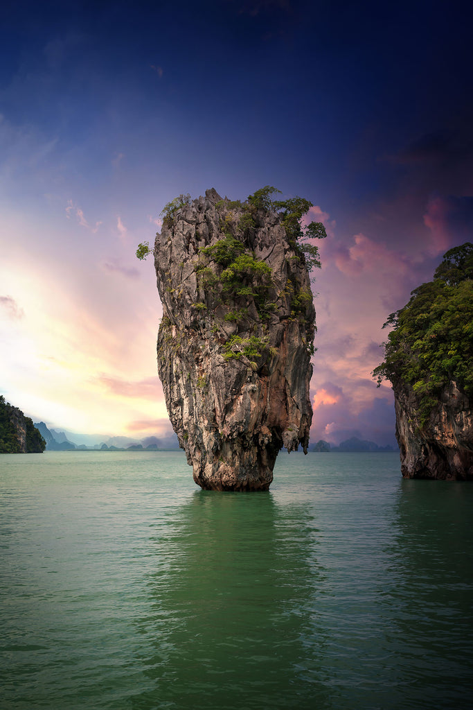Landschafts Natur Fotografie von James Bond Island in Thailand. Fotokunst und Bilder online kaufen. Wandbild hinter Acrylglas oder als Poster