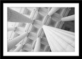 Architektur Fotografie von Marmor Säulen und einer Marmor Decke. Fotokunst und Bilder online kaufen. Wandbild im Rahmen