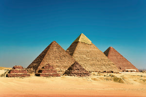 Architektur Fotografie der Pyramiden in Ägypten. Fotokunst und Bilder online kaufen. Wandbild hinter Acrylglas oder als Poster