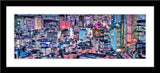 Abstrakte Architektur Fotografie der Stadt Tokio im Panorama Format. Fotokunst und Bilder online kaufen. Wandbild im Rahmen