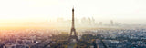 Architektur Fotografie der Skyline von Paris mit dem Eiffel Turm im Panorama Format. Fotokunst und Bilder online kaufen. Wandbild hinter Acrylglas oder als Poster